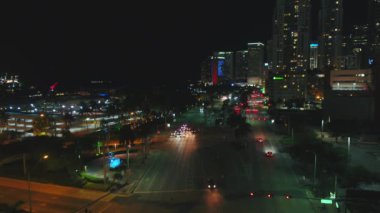 Downtown Miami Fl 4k gece