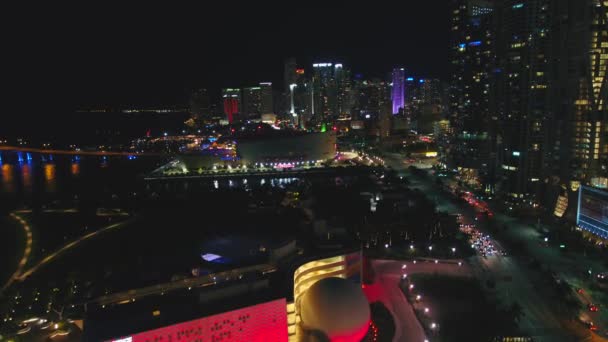 Antenn Drone Video Miami — Stockvideo