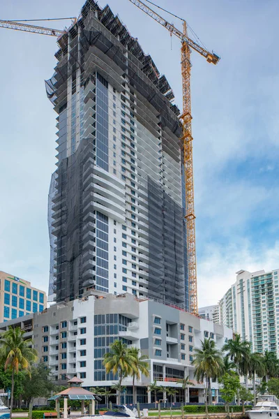 Riverwalk Residences Las Olas Fort Lauderdale Florida under cons — Stock Photo, Image