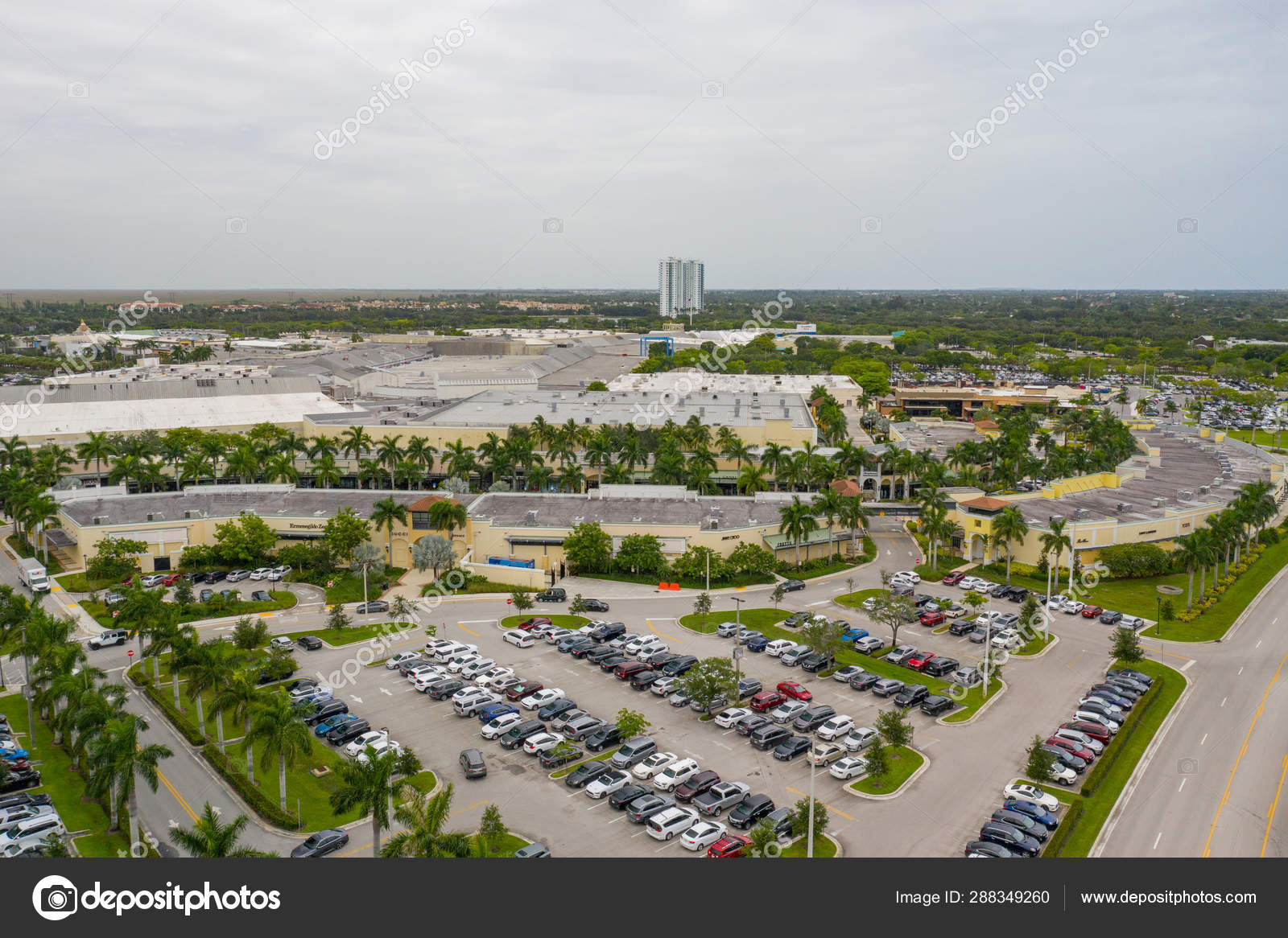 Fotografia aérea Sawgrass Mills Outlet Mall Sunrise Florida EUA