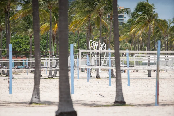 排球网迈阿密海滩卢姆斯公园 — 图库照片