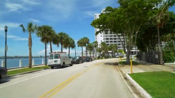 Stock Footage Miami Brickell Bay Drive — Stockvideo