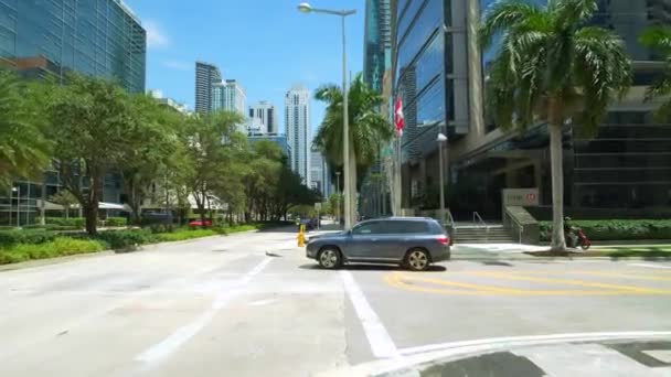 City Fpv Tour Brickell Miami 2019 — Stock Video