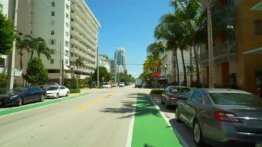 Hareket görüntüleri Miami Beach Ocean Drive 5tth Street güneyinde