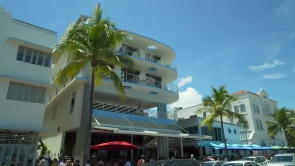 Palácio Hotel Miami Beach Ground Motion Vídeo 60P — Vídeo de Stock