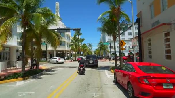 Essex House Hotell Miami Beach Motion Video — Stockvideo