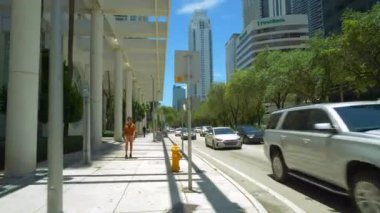Fpv görüntüleri Brickell Avenue Miami Fl