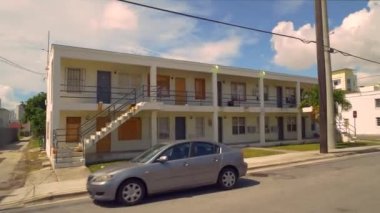 Miami, Fl, Usa - 29 Temmuz 2019: Wynwood Miami Florida'nın yer çekim görüntüleri, gimbal stabilize video kameraile çekildi