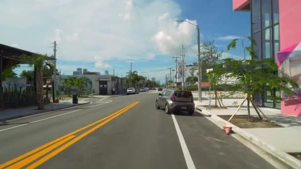 Miami Usa Luglio 2019 Riprese Suolo Wynwood Miami Florida Scattate — Video Stock