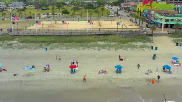 Turistas Myrtle Beach — Vídeo de stock