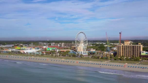 Video Panorámico Aéreo Myrtle Beach — Vídeos de Stock