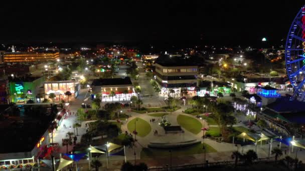 Видео Беспилотного Летательного Аппарата Plyler Park Myrtle Beach — стоковое видео