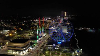 Gece görüntüleri Myrtle Beach Güney Carolina Abd