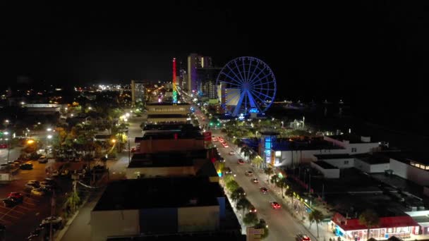 Skywheel Myrtle Beach Havadan Video Görüntüleri — Stok video