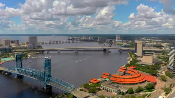 Jacksonville Florida Scenic Aerial Shots — Stock Video