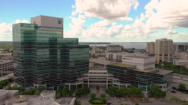 Video Aéreo Prudential Building Southbank Jacksonville — Vídeos de Stock