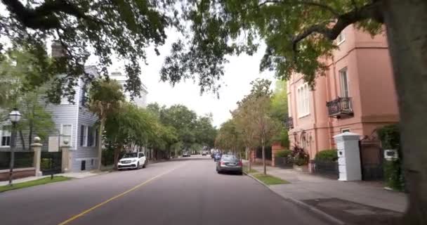 Storico Charleston Carolina Del Sud Case Coloniali Lusso — Video Stock