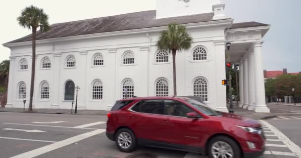 Skrzyżowanie Panorama Charleston Usa — Wideo stockowe