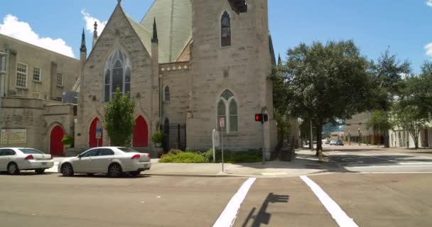 Рух Наземних Зйомок Першої Пресвітеріанської Церкви Джексонвілле — стокове відео