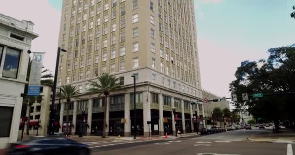 Высотная Архитектура Main Street Jacksonville — стоковое видео