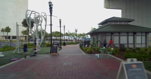 Jacksonville Riverwalk Équipement Fitness Public Gymnase Gratuit — Video