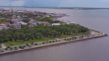 White Point bahçe Charleston Sc bir drone 4k ile vuruldu