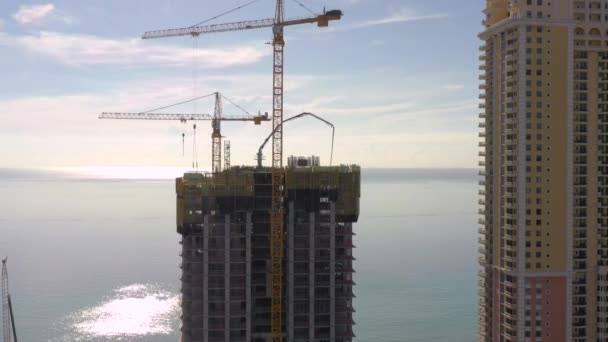 Inspeção Aérea Local Vídeo Propriedades Acqualina Sunny Isles Eua — Vídeo de Stock