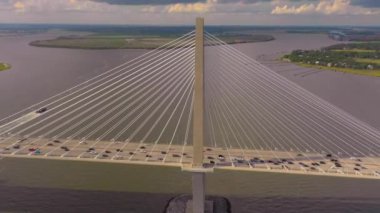 Arthur Ravenel Köprüsü Charleston Sc çekim kurulması