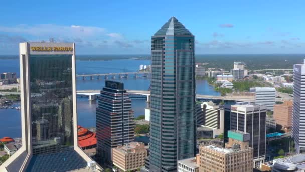 Aereo Che Stabilisce Colpo Jacksonville — Video Stock