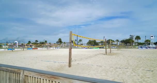Volleybalvelden Myrtle Beach 60P — Stockvideo
