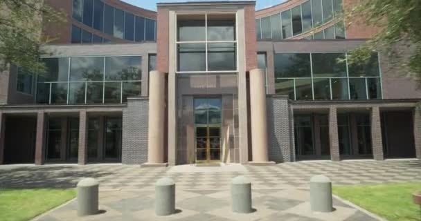 Tallahassee City Hall Budynek Filmowy Ruch Ziemi Zbliża Się — Wideo stockowe