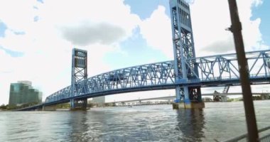 Hareketli stok video John T Alsop Jr Bridge Jacksonville Fl