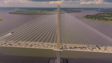 Arthur Ravenel Köprüsü Charleston Sc çekim kurulması