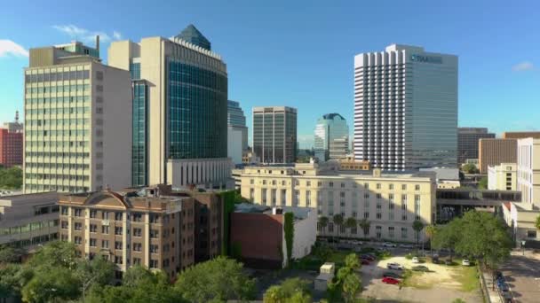 Aerea Aumento Video Città Jacksonville — Video Stock