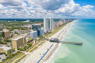 Myrtle Beach balıkçı iskelesi Atlantik Okyanusu hava fotoğrafı