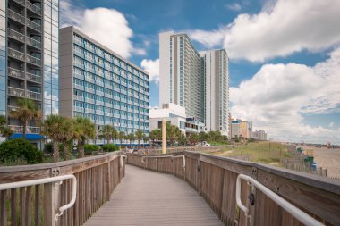 Myrtle Beach Güney Carolina boardwalk uzun pozlama fotoğraf