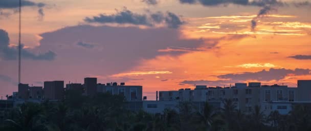 Timelapse Beautiful Sky Changing Colors — Stock Video