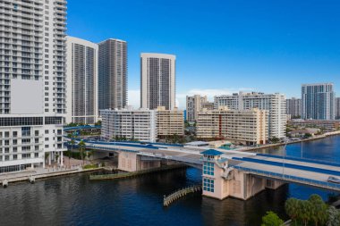 Hava fotoğraf Hallandale Beach Boulevard beraberlik köprü Florida Abd