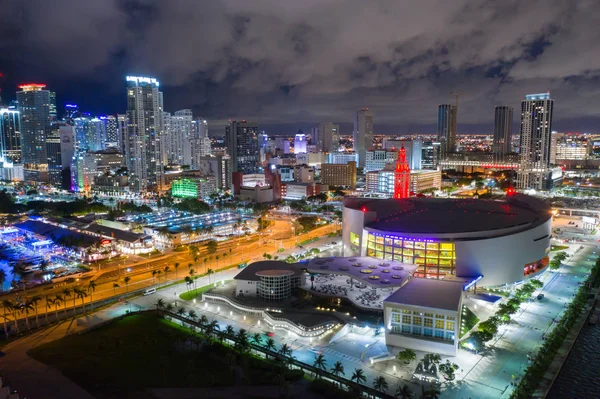 Arena Miami Downtown Cena Cidade — Fotografia de Stock