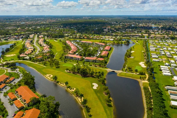 Golfpálya Környékeken Nápolyban Florida Usa — Stock Fotó