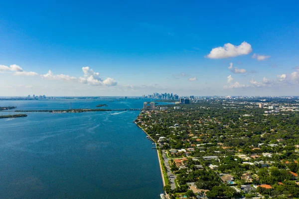 Nádherná Fotka Miami Biscayne Bay Léto 2019 — Stock fotografie