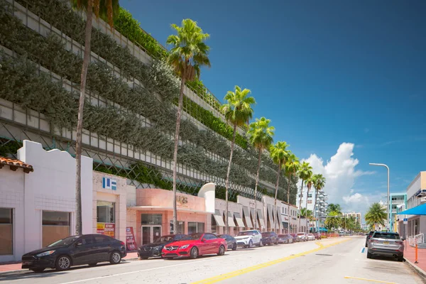 Empresas Miami Beach Collins Avenue — Fotografia de Stock