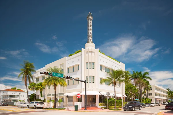 Zdjęcie Hotelu South Beach Tiffany Vintage Deco Stylu Architektury Collins — Zdjęcie stockowe