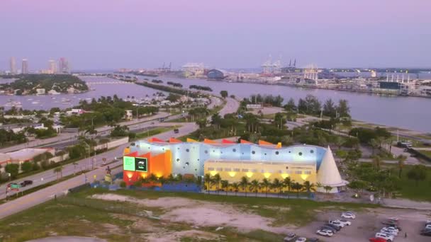 Aerial Video Miami Childrens Museum 60P — Stock Video