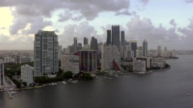 Şehir antenleri Miami Brickell Florida Abd