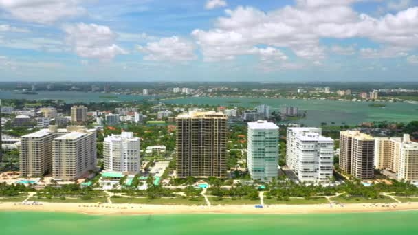 迈阿密海滩最美的航拍镜头 — 图库视频影像