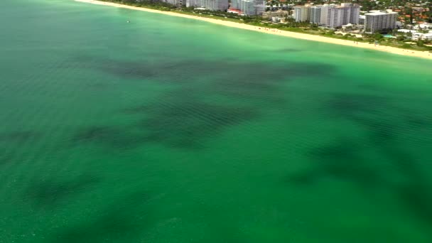 Cloud Shadow Ocean Aerial Panorama — Stock Video