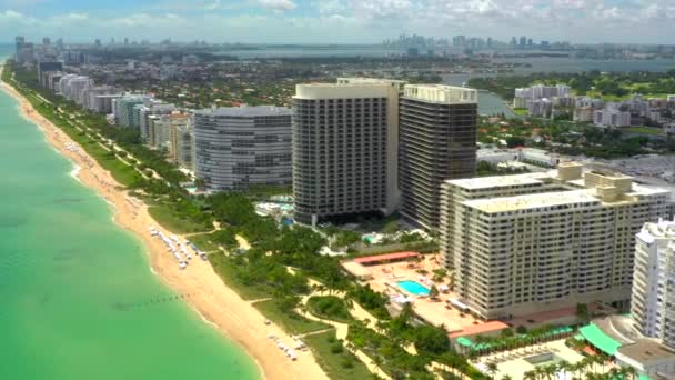 Bal Harbour Real Estate Miami Aerial Video — Stock Video