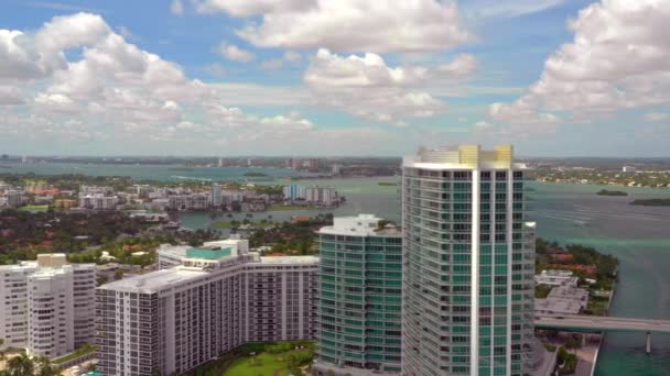 Imagens Aéreas Resorts Praia Hal Harbour — Vídeo de Stock