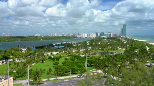 Letecké Video Haulover Beach Miami 30P — Stock video